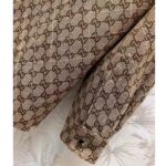 Gucci Men GG Canvas Shirt Point Collar Dropped Shoulder Long Sleeves – Bild 6