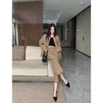 Gucci Women GG Canvas Pant Belt Loops Wide Leg Cropped Length – Bild 13