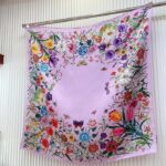 Gucci Women GG Flora Print Silk Carré Multicolor Purple Twill - Image 2