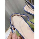 Gucci Women GG Gucci Signoria Slingback Pump Lilac Patent Leather High Heel - Image 10