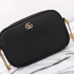 Gucci Women GG Marmont Super Mini Shoulder Bag Black Leather - Bild 3