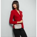 Gucci Women GG Marmont Super Mini Shoulder Bag Grey Leather – Image 11