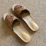 Gucci Women GG Matelassé Canvas Espadrille Sandal Double G Flat - Bild 7