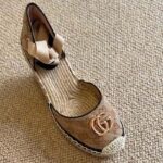 Gucci Women GG Matelassé Platform Espadrille Double G High 12 CM Heel – Bild 4