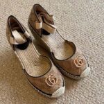 Gucci Women GG Matelassé Platform Espadrille Double G High 12 CM Heel – Bild 5