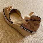 Gucci Women GG Matelassé Platform Espadrille Double G High 12 CM Heel – Bild 2