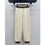Gucci Women GG Rib Wool Pant Web Elastic Waist Drawstring Elastic Leg Cuffs - Image 3