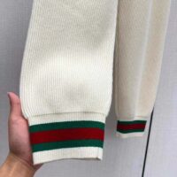 Gucci Women GG Rib Wool Pant Web Elastic Waist Drawstring Elastic Leg Cuffs (2)