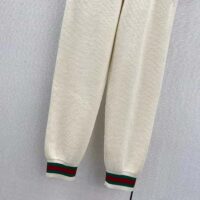 Gucci Women GG Rib Wool Pant Web Elastic Waist Drawstring Elastic Leg Cuffs (2)