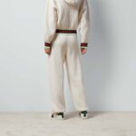 Gucci Women GG Rib Wool Pant Web Elastic Waist Drawstring Elastic Leg Cuffs - Image 16