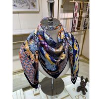 Hermes Women Super Silk Quest Detail Scarf 45 Twill (1)