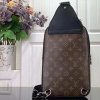 Louis Vuitton LV Unisex Avenue Sling Bag NM Monogram Macassar Coated Canvas (8)