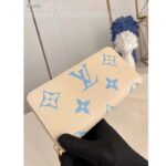 Louis Vuitton LV Unisex Zippy Wallet Blue Monogram Embossed Grained Cowhide Leather M83308 - immagine 4