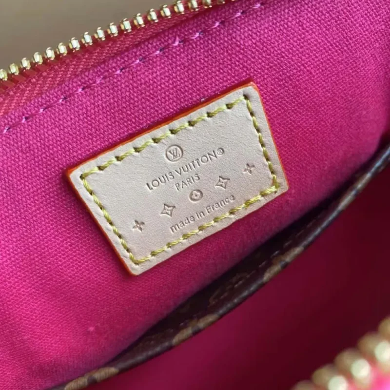 Louis Vuitton LV Women Alma BB Monogram Vernis Embossed Cowhide Leather M90611
