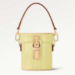 Louis Vuitton LV Women Astor Chic Yellow Monogram Vernis Embossed Cowhide Leather