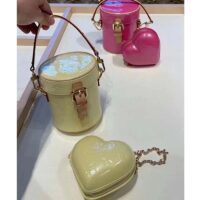 Louis Vuitton LV Women Astor Neon Pink Monogram Vernis Embossed Cowhide Leather M24102 (1)