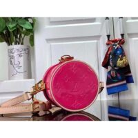 Louis Vuitton LV Women Astor Neon Pink Monogram Vernis Embossed Cowhide Leather M24102 (1)