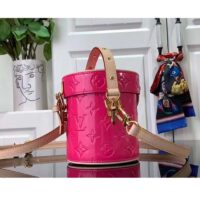 Louis Vuitton LV Women Astor Neon Pink Monogram Vernis Embossed Cowhide Leather M24102 (1)