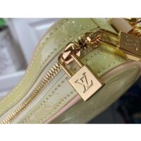 Louis Vuitton LV Women Croissant PM Chic Yellow Monogram Vernis Embossed Cowhide Leather M24020 (7)