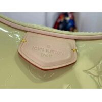 Louis Vuitton LV Women Croissant PM Chic Yellow Monogram Vernis Embossed Cowhide Leather M24020 (7)