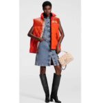 Louis Vuitton LV Women GO-14 MM Beige Lambskin Cowhide-Leather Flap Twist Lock M24151 - immagine 11