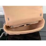 Louis Vuitton LV Women GO-14 MM Beige Lambskin Cowhide-Leather Flap Twist Lock M24151 - immagine 6