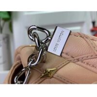 Louis Vuitton LV Women GO-14 MM Beige Lambskin Cowhide-Leather Flap Twist Lock M24151 (1)