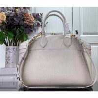 Louis Vuitton LV Women Lock It MM Beige Taurillon Leather Calfskin M23061 (5)