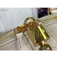 Louis Vuitton LV Women Lock It MM Beige Taurillon Leather Calfskin M23061 (5)