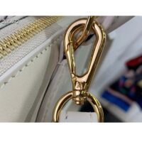 Louis Vuitton LV Women Lock It MM Beige Taurillon Leather Calfskin M23061 (5)