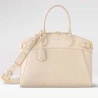 Louis Vuitton LV Women Lock It MM Beige Taurillon Leather Calfskin M23061 (5)