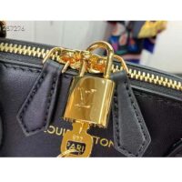 Louis Vuitton LV Women Lock It MM Black Taurillon Leather Calfskin M22914 (5)