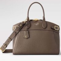 Louis Vuitton LV Women Lock It MM Earth Taurillon Leather Calfskin M22927 (5)