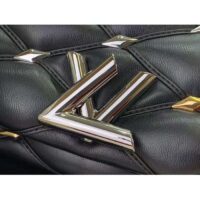 Louis Vuitton LV Women Pico GO-14 Black Lambskin Cowhide Leather Twist Lock M24246 (9)