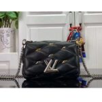 Louis Vuitton LV Women Pico GO-14 Black Lambskin Cowhide Leather Twist Lock M24246 - Image 3