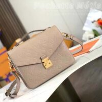 Louis Vuitton LV Women Pochette Métis Tourterelle Grey Monogram Embossed Grained Cowhide Leather M44881 (10)