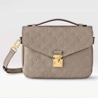 Louis Vuitton LV Women Pochette Métis Tourterelle Grey Monogram Embossed Grained Cowhide Leather M44881 (10)