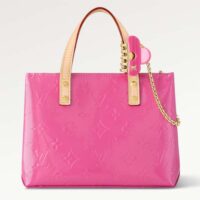 Louis Vuitton LV Women Reade PM Neon Pink Monogram Vernis Embossed Cowhide Leather M24028 (1)