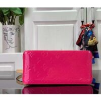 Louis Vuitton LV Women Reade PM Neon Pink Monogram Vernis Embossed Cowhide Leather M24028 (1)