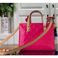 Louis Vuitton LV Women Reade PM Neon Pink Monogram Vernis Embossed Cowhide Leather M24028 (1)