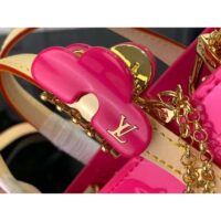 Louis Vuitton LV Women Reade PM Neon Pink Monogram Vernis Embossed Cowhide Leather M24028 (1)