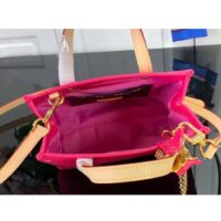 Louis Vuitton LV Women Reade PM Neon Pink Monogram Vernis Embossed Cowhide Leather M24028 (1)