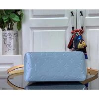 Louis Vuitton LV Women Reade PM Sky Blue Monogram Vernis Embossed Cowhide Leather M24144 (4)