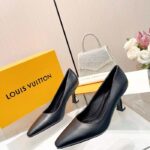 Louis Vuitton LV Women Sparkle Pump Black Calf Leather Elasticized 6.5 Cm Heel - Image 2