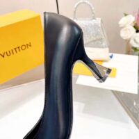 Louis Vuitton LV Women Sparkle Pump Black Calf Leather Elasticized 6.5 Cm Heel (3)