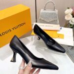 Louis Vuitton LV Women Sparkle Pump Black Calf Leather Elasticized 6.5 Cm Heel - Image 7