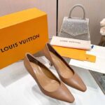 Louis Vuitton LV Women Sparkle Pump Brown Calf Leather Elasticized 6.5 Cm Heel – Image 6