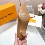 Louis Vuitton LV Women Sparkle Pump Brown Calf Leather Elasticized 6.5 Cm Heel – Image 7