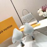 Louis Vuitton LV Women Sparkle Pump White Calf Leather Elasticized 6.5 Cm Heel - Image 7