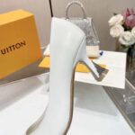 Louis Vuitton LV Women Sparkle Pump White Calf Leather Elasticized 6.5 Cm Heel - Image 9